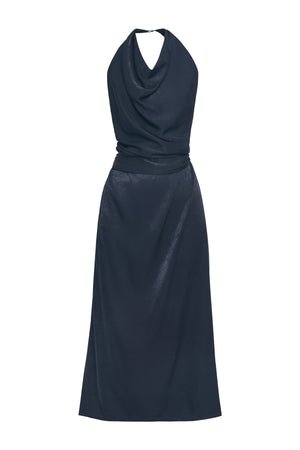 halter handkerchief dress Sakkas Lizi 2 Women's Maxi High-Low Beach Party Vacation - 466 A coordinating belt cinches the waist for a defined silhouette that flatters all body types Handkerchief Halter Midi Dress |